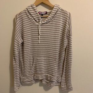 t/o Sweaters Hooded Lightweight Sweater Striped Nautical